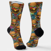 Men's Hamburger Socks Socken (Gewinkelt)