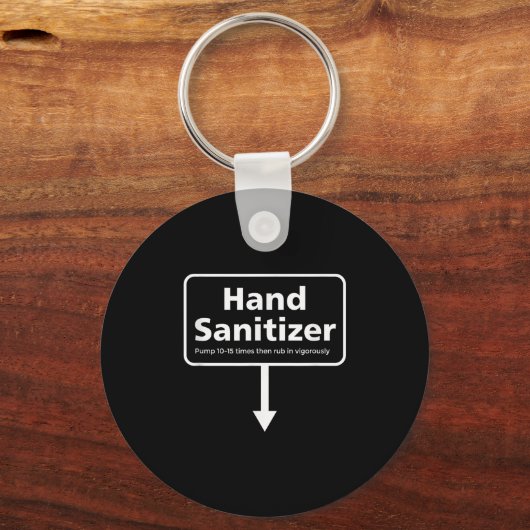Mens Hand Sanitizer - Funny Adult Humor Weihnachte Schlüsselanhänger (Vorderseite)