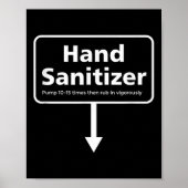 Mens Hand Sanitizer - Funny Adult Humour Christmas Poster (Vorne)