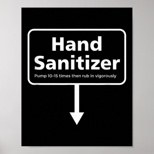 Mens Hand Sanitizer - Funny Adult Humour Christmas Poster (Vorne)