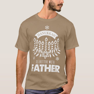 Mens Hanukkah ist besser mit Vater Matching Famile T-Shirt