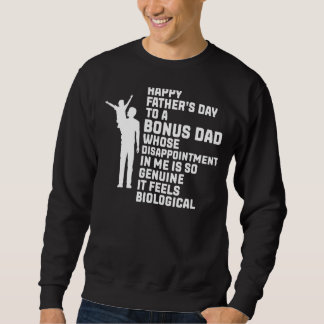 Mens Happy Vatertag zu einem Bonus-Vater Stepdad Sweatshirt