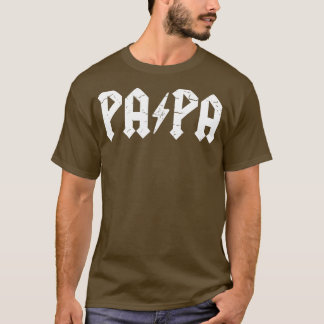 Mens Hard Rock Vater Papa Blitzschlag T-Shirt