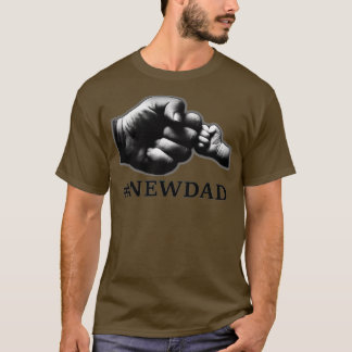 Mens Hashtag New Dad erstes Mal Papa Papa Coole Fa T-Shirt