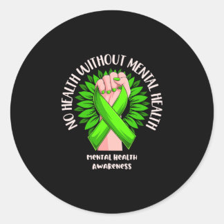 Mens health without mental health awareness runder aufkleber