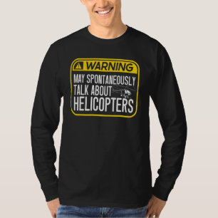 Mens Helicopter kann spontan über Helic sprechen T-Shirt