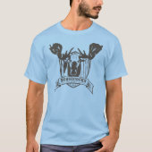 Mens hellblau langlebig T-Shirt (Vorderseite)