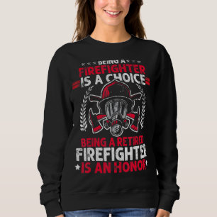 Mens Heroic Fireman Idea Feuerwehrmann ermüdet Feu Sweatshirt