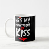 Mens He's My Midnight Kiss Happy New Year Matching Kaffeetasse (Links)