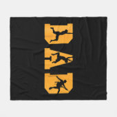 Mens Hiking Dad Mountaineering Mountain Climbing H Fleecedecke (Vorderseite (Horizontal))