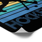 Mens Hockey Dad Field Hockey Player Father Coach V Poster (Ecke)