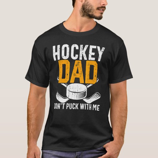 Mens Hockey Vater nicht mit meinem Eishockey-Vater T-Shirt (Vorderseite)