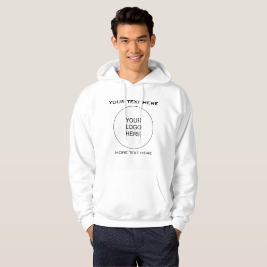 Mens Hoodie Add Company Logo hier (Vorne ganz)
