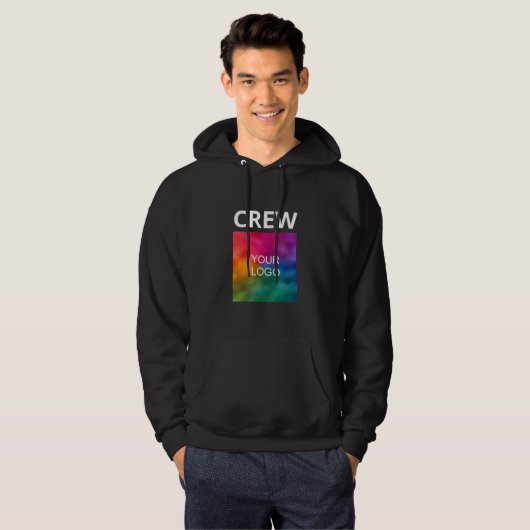 Mens Hoodies - Ihr Firmenlogo hier Crew (Vorne ganz)