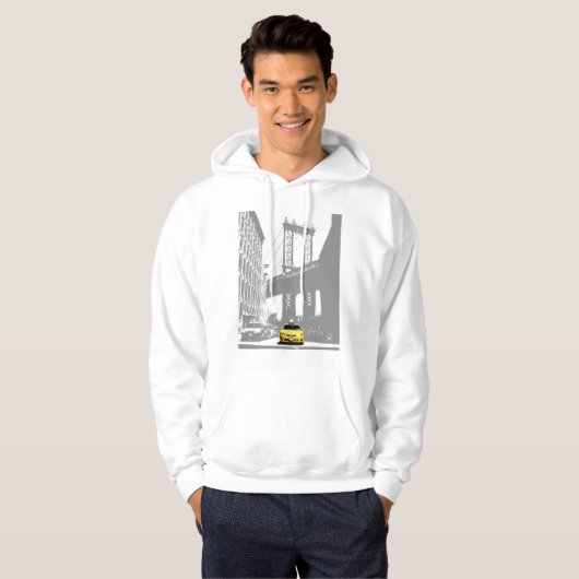 Mens Hoodies Template New York Nyc Yellow Taxi (Vorne ganz)