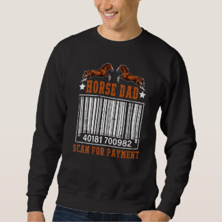 Mens Horse Vater auf der Suche nach Vintagem Pferd Sweatshirt