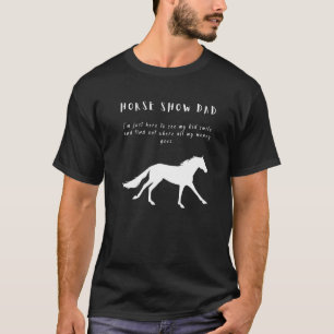 Mens Horse Vater mit Galopp T-Shirt