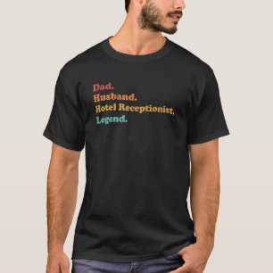 Mens Hotel Receptionist für Vater oder Ehemann für T-Shirt