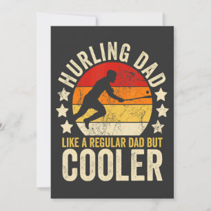 Mens Hurling Papa wie ein normaler Papa, aber cool Einladung