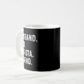 Mens Husband Dad Barista Legend Funny Coffee Maker Kaffeetasse (Vorderseite Links)
