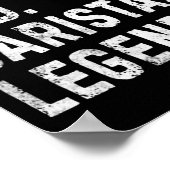 Mens Husband Dad Barista Legend Funny Coffee Maker Poster (Ecke)