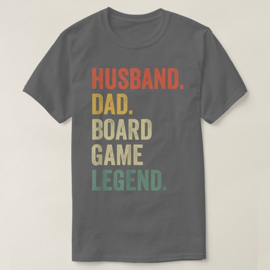 Mens Husband Dad Board Game Night Legend Funny Fat T-Shirt (Design vorne)