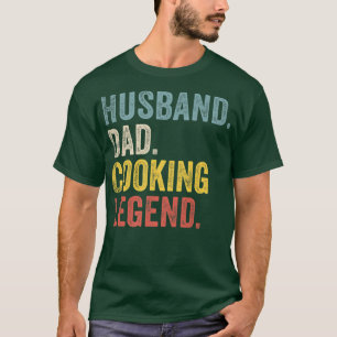 Mens Husband Dad Cooking Legend T-Shirt