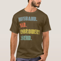 Mens Husband Dad Embroidery Legend Vintage Father'