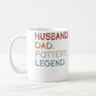 Mens Husband Dad Pottery Legend Vintage Funny Pott Kaffeetasse