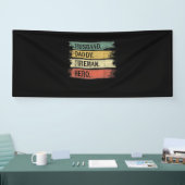 Mens Husband Daddy Fireman Hero Feuerwehrmann Banner (Messe)