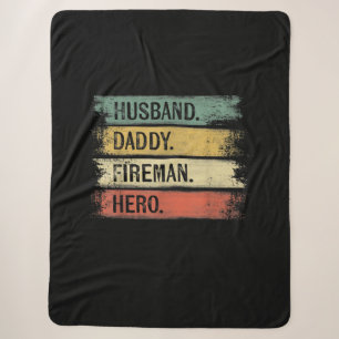 Mens Husband Daddy Fireman Hero Feuerwehrmann Sherpadecke