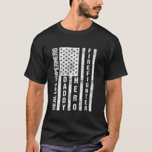 Mens Husband Daddy Herd Feuerwehrmann Vater Tag Gi T-Shirt