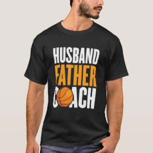 Mens Husband Pater Basketball Coach Vater Basketba T-Shirt