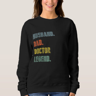 Mens Husband Vater Doktor Legend Vintag Vaterschaf Sweatshirt