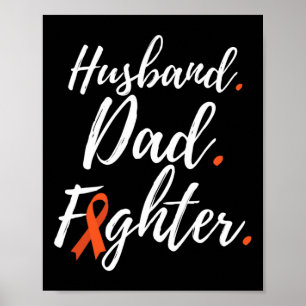 Mens Husband Vater Fighter Rsd Crps Bewusstsein Poster