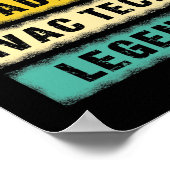 Mens Husband Vater HVAC Tech Legend HVAC Techniker Poster (Ecke)