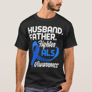 Mens Husband Vater Kämpfer Vater als Krieger als T-Shirt