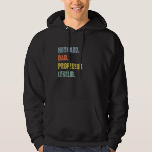 Mens Husband Vater Professor Legend Vintag Vatersc Hoodie
