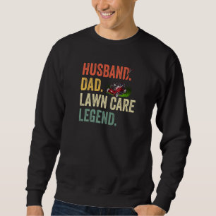 Mens Husband Vater Rasenmäher Ledermäher Sweatshirt