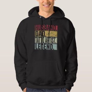 Mens Husband Vater Tatto Artist Legend für Väter Hoodie