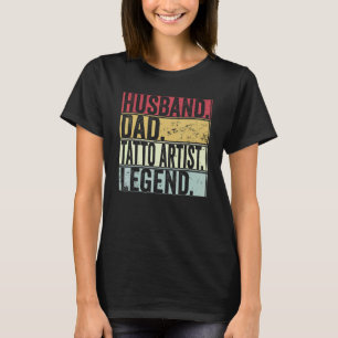 Mens Husband Vater Tatto Artist Legend für Väter T-Shirt