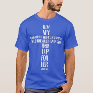 Mens Husbands Liebe Ihre Ehefrau I Liebe Meine Ehe T-Shirt