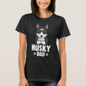 Mens Husky Dad Dog Lover T-Shirt (Vorderseite)