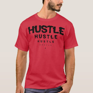 Mens HUSTLE Gym Fitness Workout Bodybuilding Motiv T-Shirt