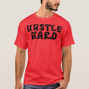 Mens HUSTLE HARD Gym Fitness Workout Bodybuilding T-Shirt