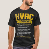 Mens HVAC Tech T-Shirt Neuer Techniker (Vorderseite)