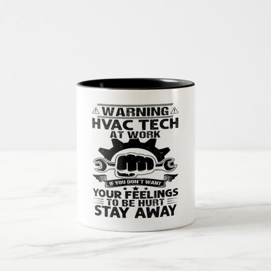 Mens Hvac Technician Cooling Professional Hvac Tec Zweifarbige Tasse (Mittel)