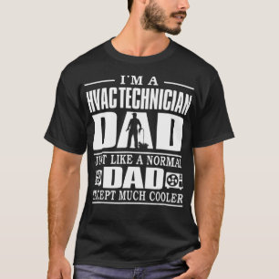 Mens HVAC Techniker Vater Vater Tag T-Shirt