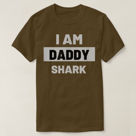 Mens I AM DADDY SHARKGift for Daddy T-Shirt (Design vorne)