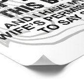 Mens I Am The Captain Of This Boat Funny Boating  Poster (Ecke)